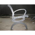 Aluminum bench legs with chrome plating